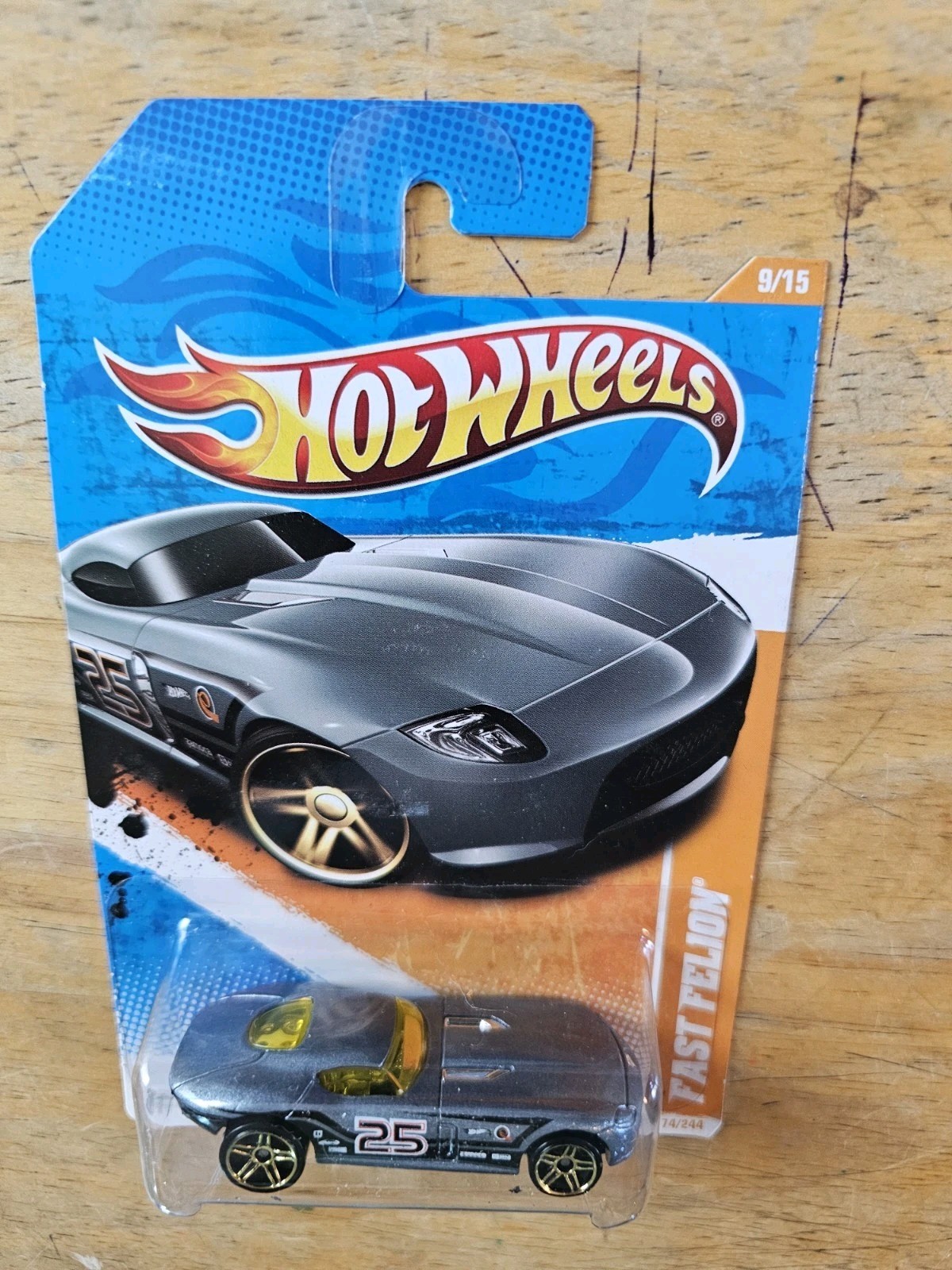 Hot Wheels Fast Felion, Gray; 2011 Track Stars Series 9/15