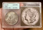 1886 Morgan Dollar Uncirculated Accugrade Photo Grade Old Vintage Holder