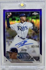 2023 Topps Chrome Taj Bradley Rookie Auto True Purple Refractor /250 RC