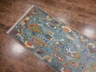 Turkish Oushak Rug,Geometric Multicolored Area Rug,Handmade Bohemian Rug 2.5x8.2 — photo 9