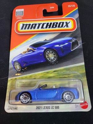 2026 Matchbox 25/125 2021 LEXUS LC 500 Blue New Near Mint