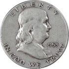 1953 S Franklin Half Dollar Circulated Silver 50c Coin Collectible