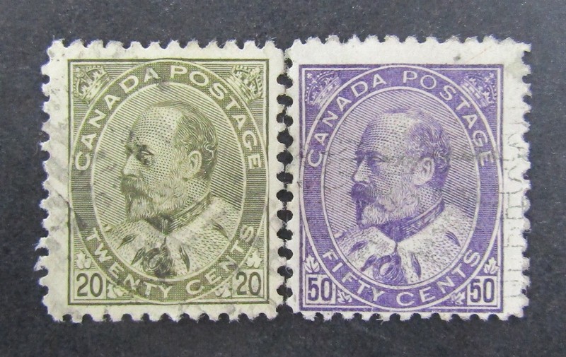 nystamps Canada Stamp # 94 95 Used $225       L24x146