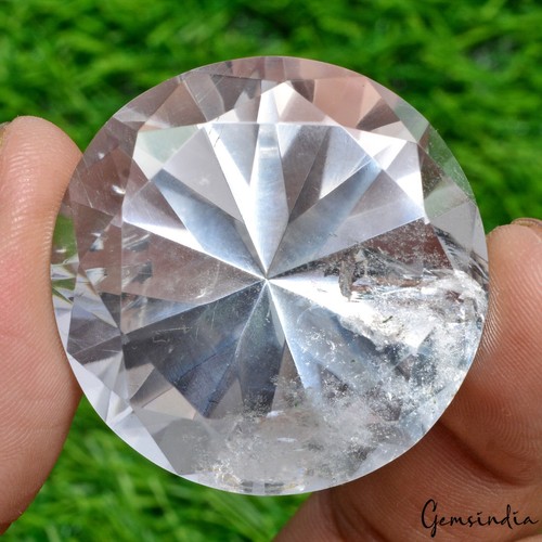 Piedra preciosa mineral mineral de cuarzo blanco de corte de diamante perfecto ~ 180,40 quilates - Imagen 2 de 10