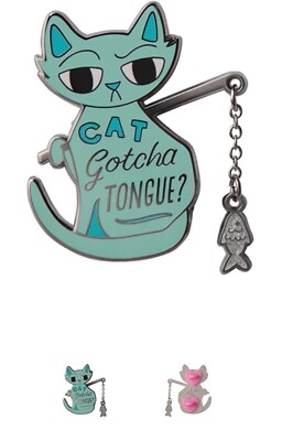 ERSTWILDER VON LIZ HARRY CAT GOTCHA ZUNGE? EMAILLE ANSTECKNADEL