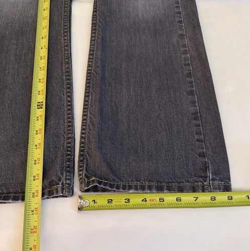 LEVI’s 527 Jeans Mens 34x30” Gray Bootcut Wide Leg Denim Charcoal Distressed EUC - Picture 15 of 15