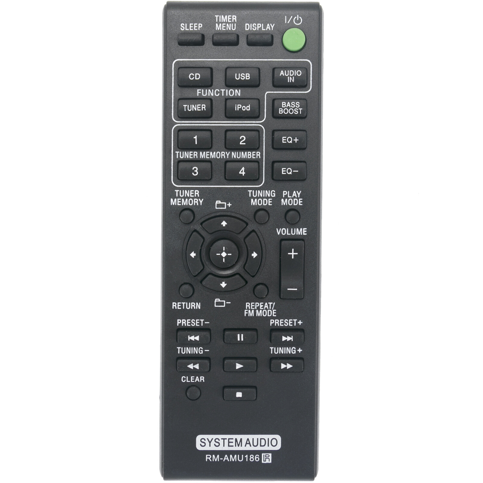 New Remote RMAMU186 for Sony Music System MHCEC719iP MHCEC919iP HCD