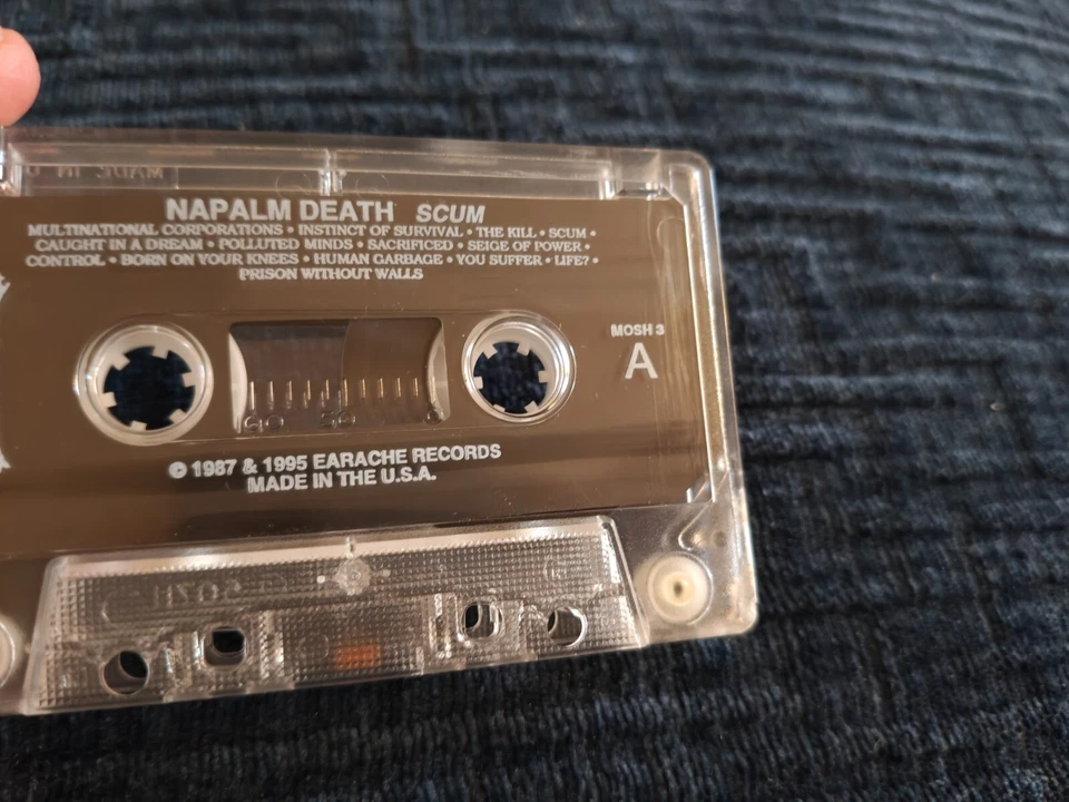Napalm Death Scum cassette MC Carcass Repulsion Terrorizer Agathocles Defecation - Image 3 of 4