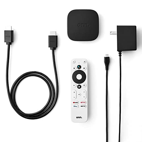 Onn Android TV 4K UHD Streaming Gerät mit Sprachfernbedienung & HDMI Kabel - Bild 3 von 6