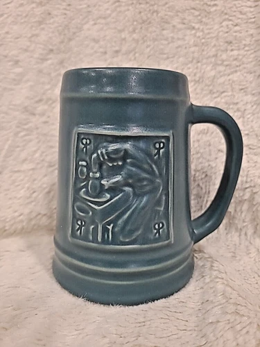 Rookwood Pottery Blue Potter at the Wheel 5" Beer Stein Mug Cup Folk Art Coffee