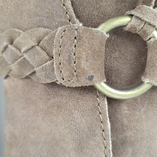 Geboren Monae Damen-Stiefeletten 7M taupe braun abgenutzt seitlicher Reißverschluss Booties - Bild 13 von 15