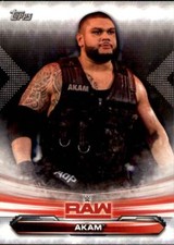 2019 Topps WWE Raw Wrestling Base #1 Akam