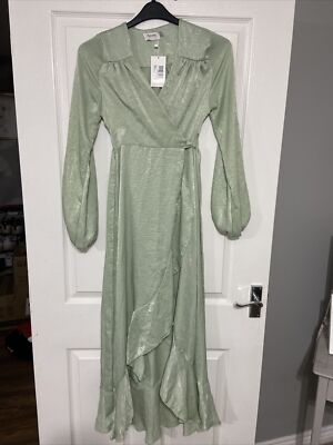 flounce london dress sage wrap maxi dress size 8 new | eBay flounce london dress sage wrap maxi dress size 8 new | eBay