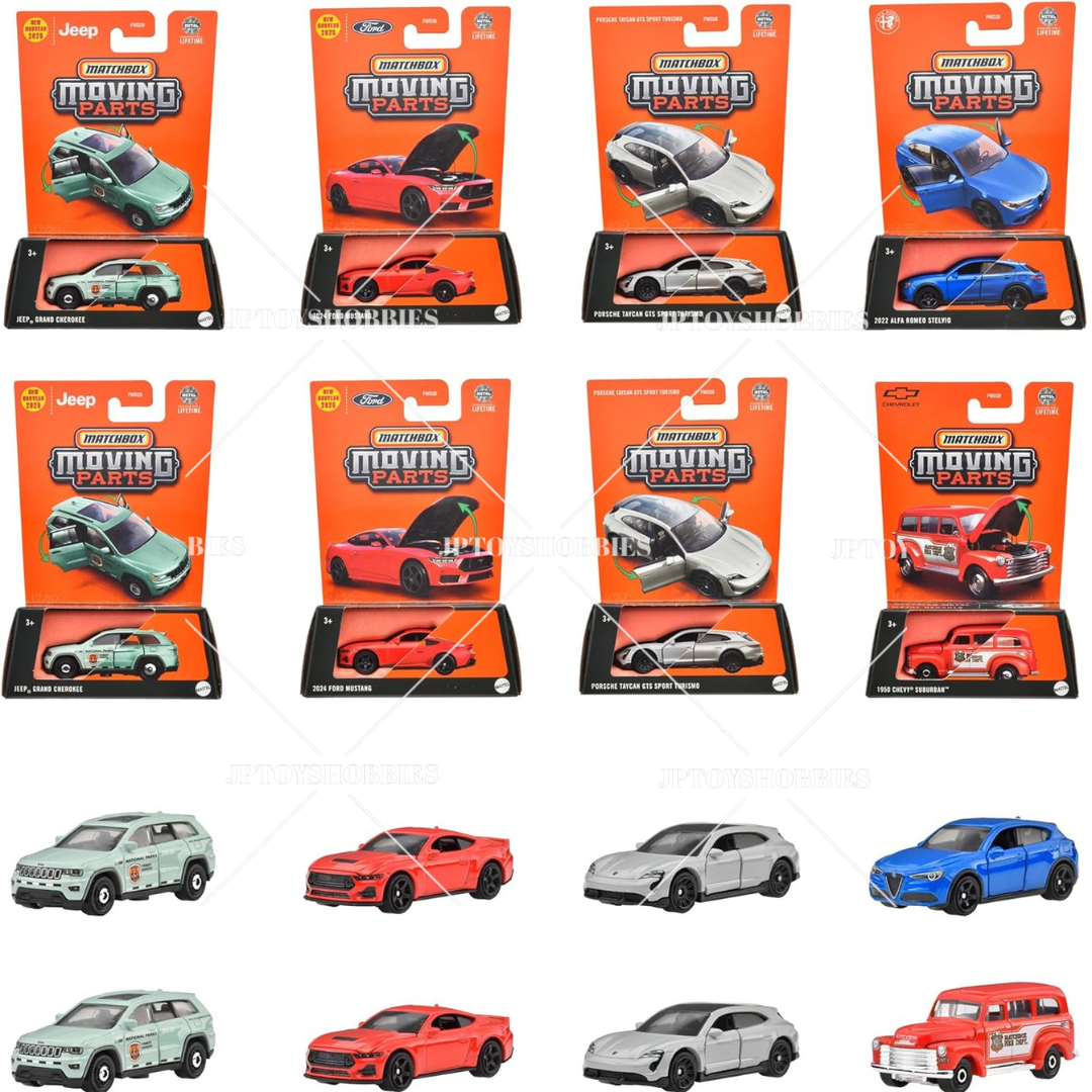 Matchbox Moving Parts 8-Piece Vehicle Assortment FWD28-985A