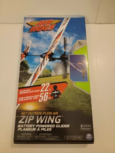 Air Hogs Zip Wing Battery Powered Glider 22 Inch Wingspan New