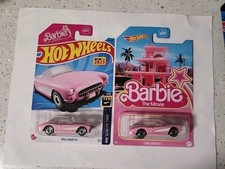 Hot Wheels Barbie The Movie 1956 Corvette 1:64 Car - Pink (HPR54)