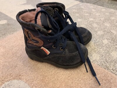 ✨TOP Ricosta Pepino Lauflernschuhe Schuhe 20 blau Herz gefüttert  Winter✨