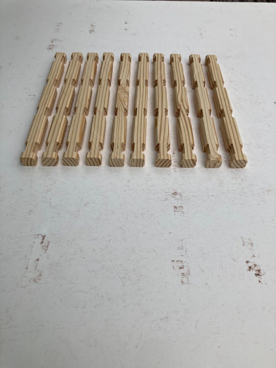Tronchi Lincoln Logs Artigianali – 11 Pezzi Legno Color Mogano