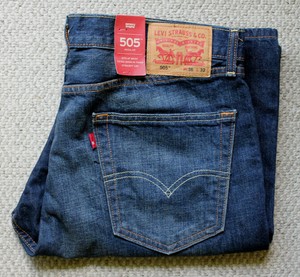 levi 505 dark wash jeans