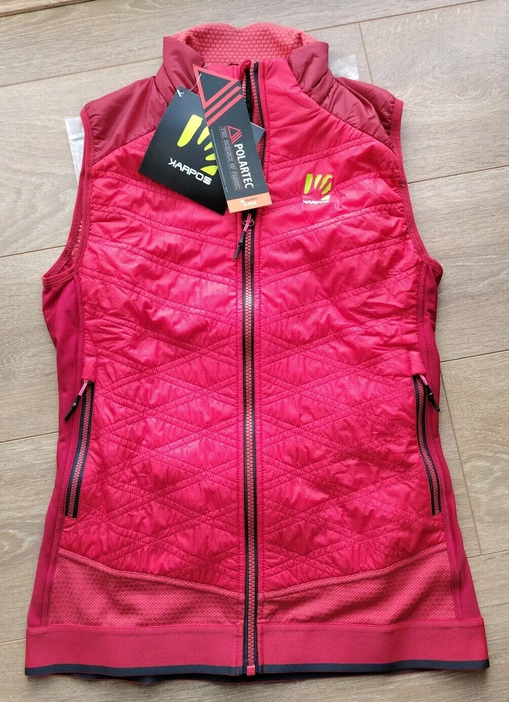 Chaleco deportivo KARPOS Alagna Plus W para mujer - rojo, pequeño