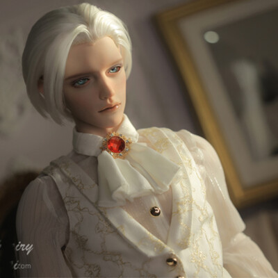 Full Set 1/3 BJD Doll Male Resin Joint Puppe ELF EARS Makeup Wig Clothes Shoes