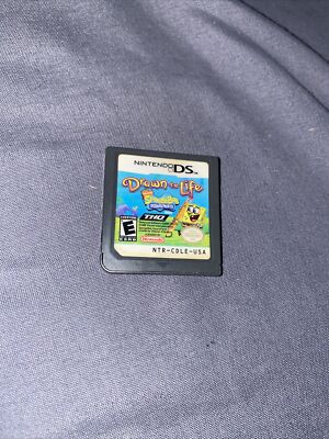 Drawn to Life - SpongeBob SquarePants Edition (Nintendo DS, 2008) TESTED WORKS