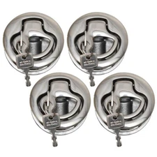 Southco Boat Hatch Latches M15368 | Locking 1 7/8 Inch SS (Set of 4)