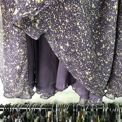 Z Spoke by Zac Posen New York 100% Silk Flared Flouncy Skirt