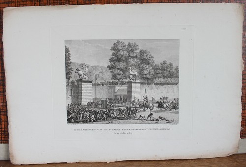 Eau forte MR DE LAMBESC ENTRANT AUX TUILERIE Prieur Berthault - Bild 3 von 3