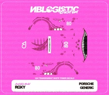 Porsche Universal Custom WaterSlide Decal for hot wheels 1/64 Scale 01