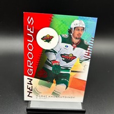 2024-25 SP Game Used New Grooves Red RC #18 Marat Khusnutdinov Minnesota Wild