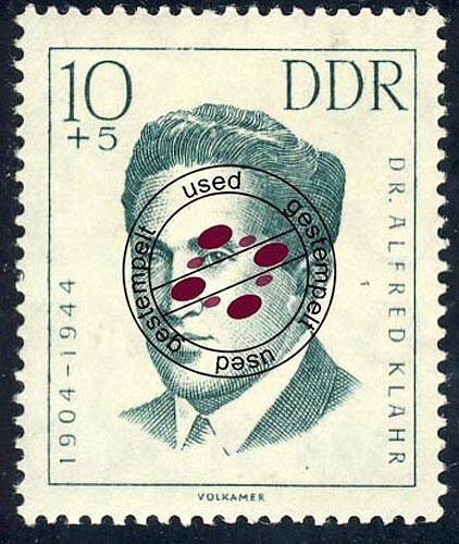 919 Antifaschisten Klahr 10 5 Pf O Gestempelt EBay