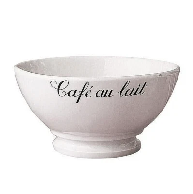 PILLIVUYT US PILLIVUYT FRANCE, CLASSIC "CAFE au LAIT" FRENCH WHITE PORCELAIN COFFEE BOWL, NEW