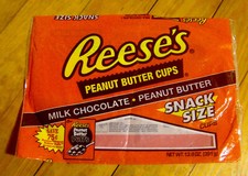 vintage 1990s REESE'S PEANUT BUTTER CUPS bag 1996 Cereal PUFFS offer CANDY food
