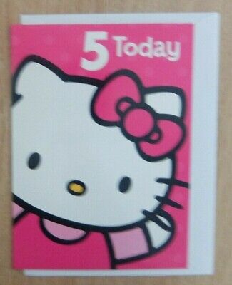 5 Today Hello Kitty Happy Birthday Greetings Card Ebay