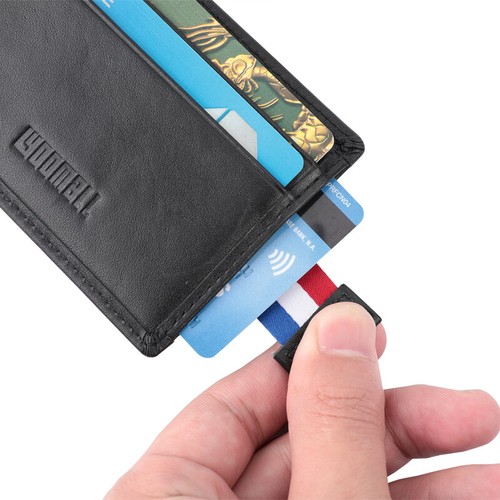 Billetera de Cuero para Hombre Cartera Plegable para Tarjeta ID Para Hombre - Picture 7 of 37