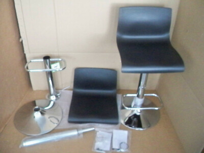 Barhocker Set Serena 2 tlg.  schwarz-silber von Rose Bay Fire Resistant 