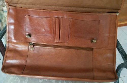 Fine Leather Messenger Briefcase - Picture 10 of 12