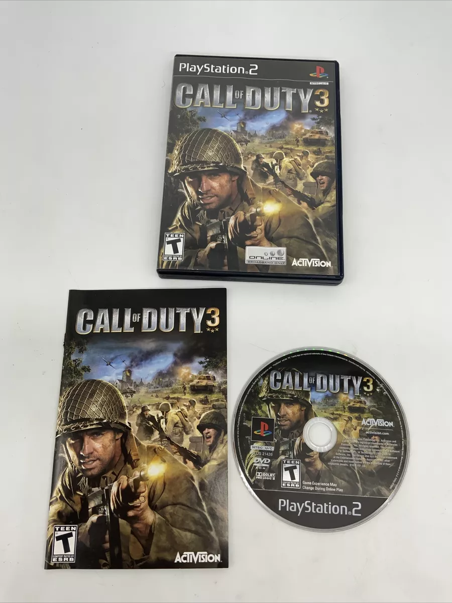 CALL OF DUTY 3 Game - Sony Playstation 2 PS2 Complete