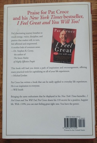 110%: 110 Strategies for Feeling Great Every Day by Pat Croce: New - Foto 2 di 6