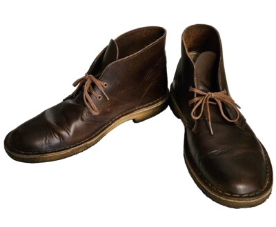 Clarks Originals Men's Desert Boot Size 9.5 Beeswax Brown Leather