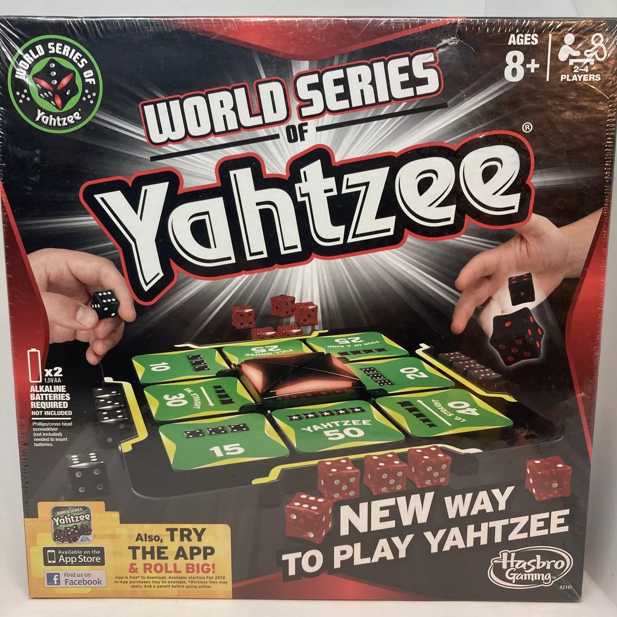 Hasbro World Series Of Yahtzee Board Game With Electronic Buzzer