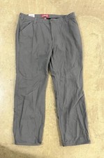 NWT Coleman Men's Fleece Flannel Lined Work Utility Pants Size 40X32 Grey