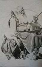 * TRI CHEM 8497 NORMAN ROCKWELL SANT'S HELPER'S PAINT BRUSH  Picture TRICHEM