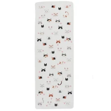 Japanese Cotton Tenugui Headband Hand Towel Bento Cloth Kawaii Cat Faces