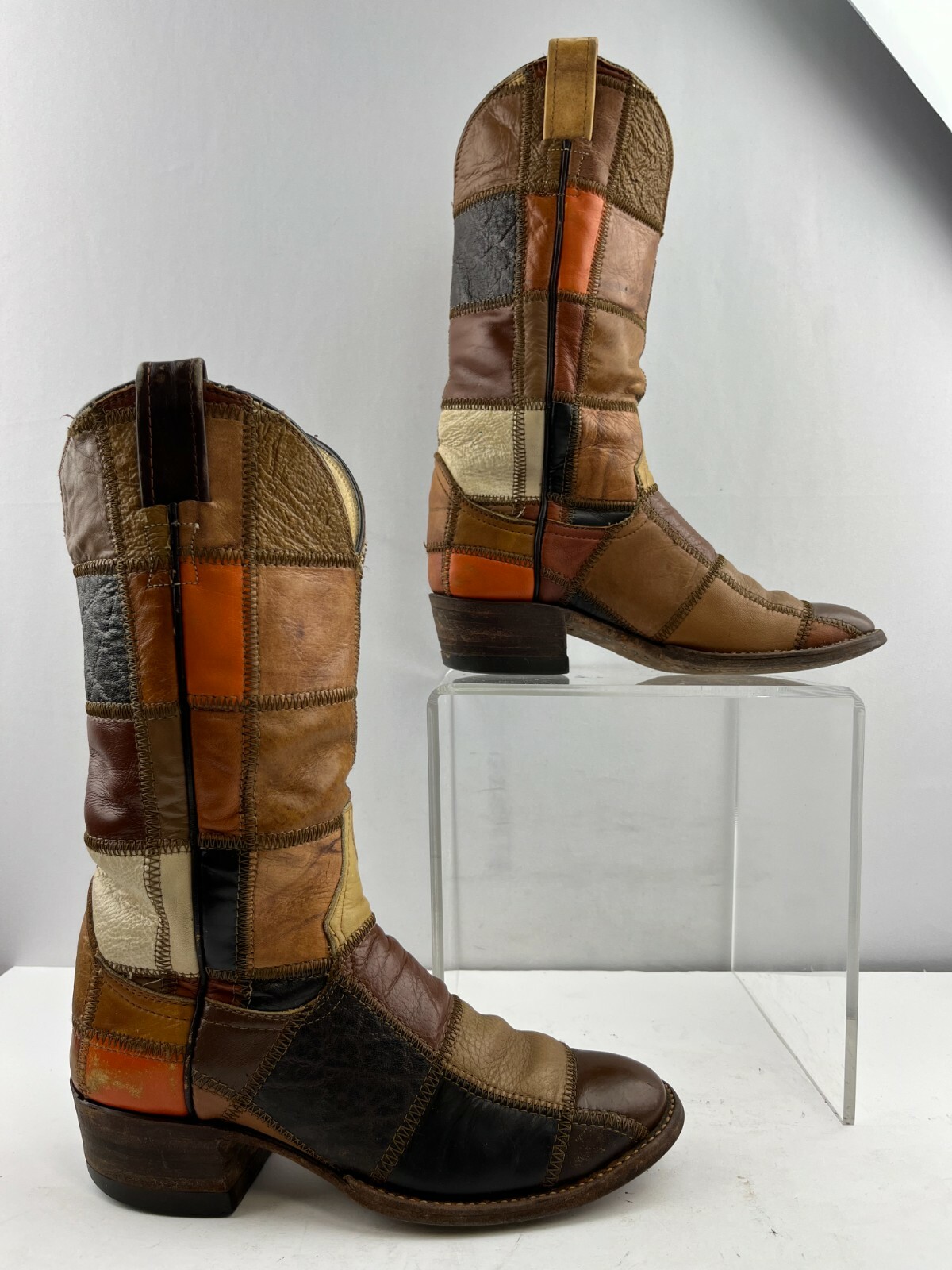 Ladies Larry Mahan Brown Leather 
