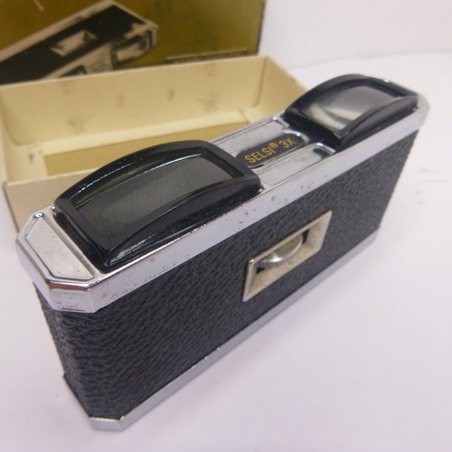 VINTAGE SELSI 3X OPERA GLASSES COATED LENS rectangular full view with box! - Picture 2 of 9