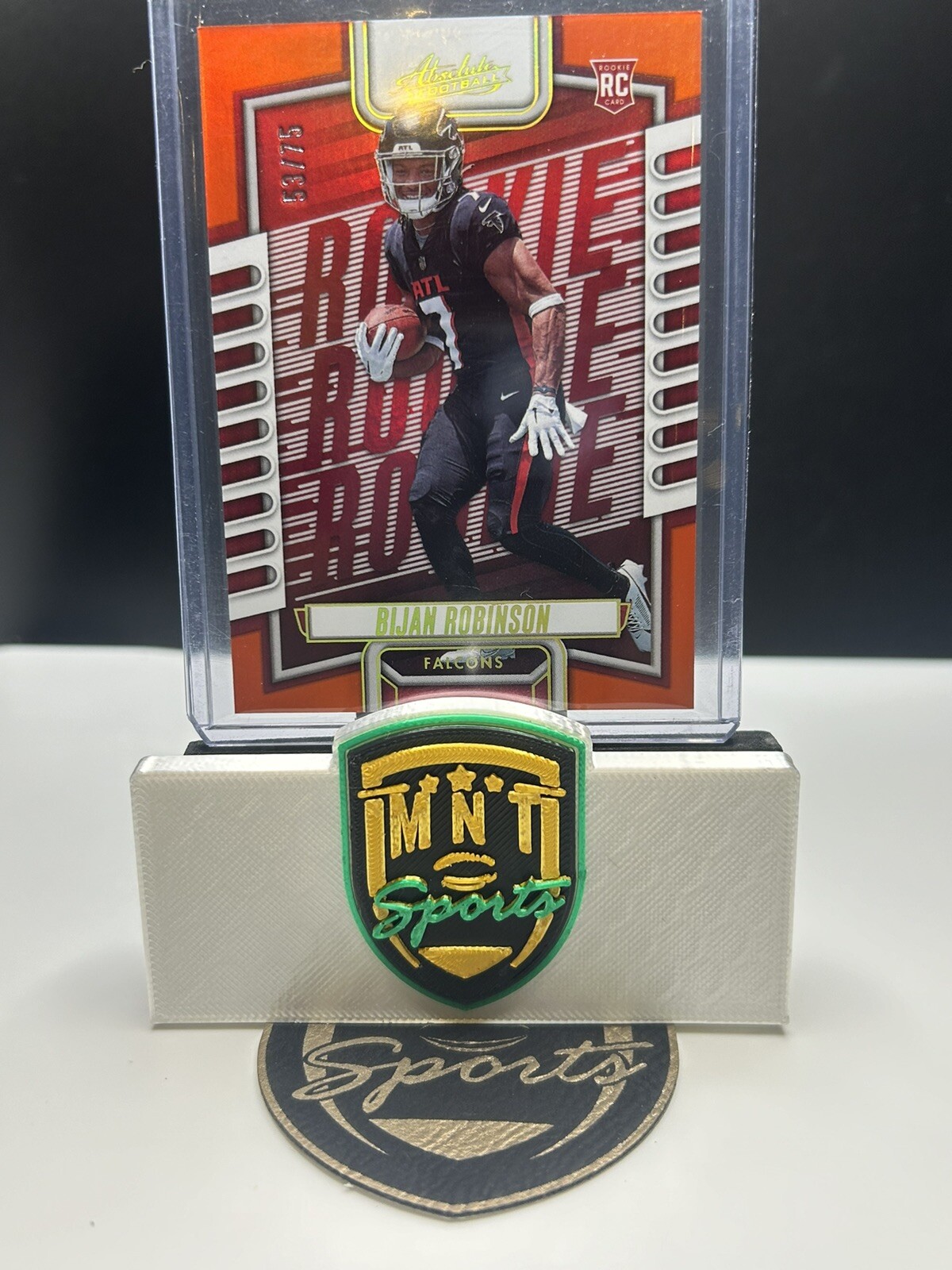 2023 Absolute Football BIJAN ROBINSON RC Rookie Orange /75 #106 FALCONS NFL