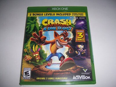 Original Box Case Replacement Microsoft Xbox One XB1 Crash Bandicoot N Sane Tri