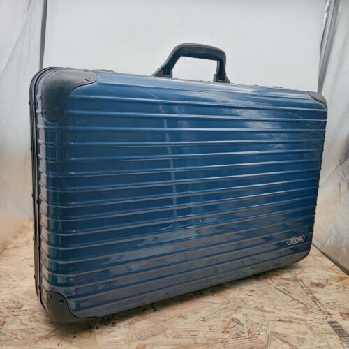 Rimowa Handgepäckkoffer Koffer Handgepäck Ohne Rollen Reisekoffer Blau Gebraucht - Bild 1 von 12